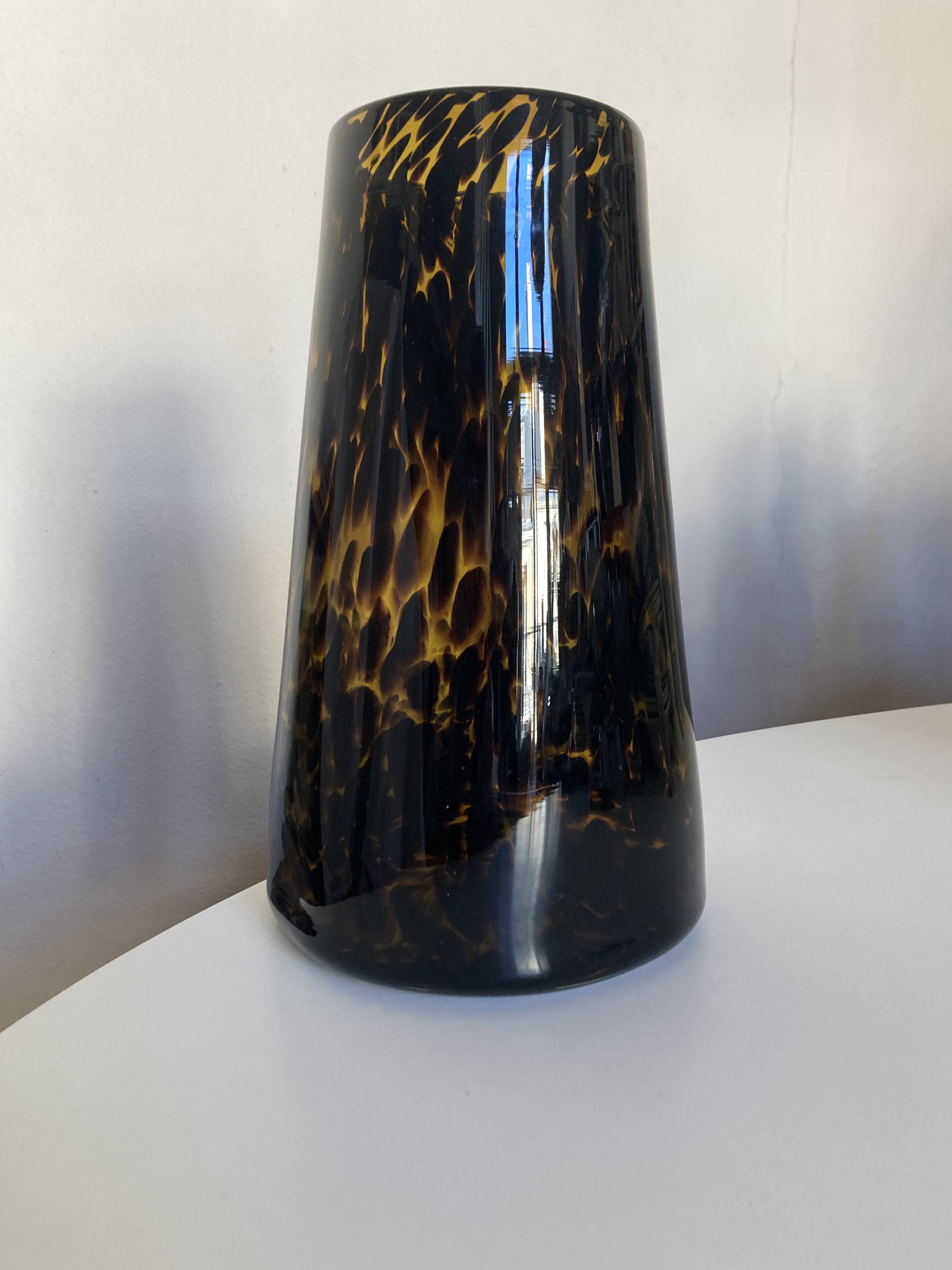 XXL vase Italian work, macchia pattern, 1970