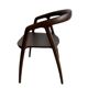 Chaise wabisabi en bois foncé 'Noélie'