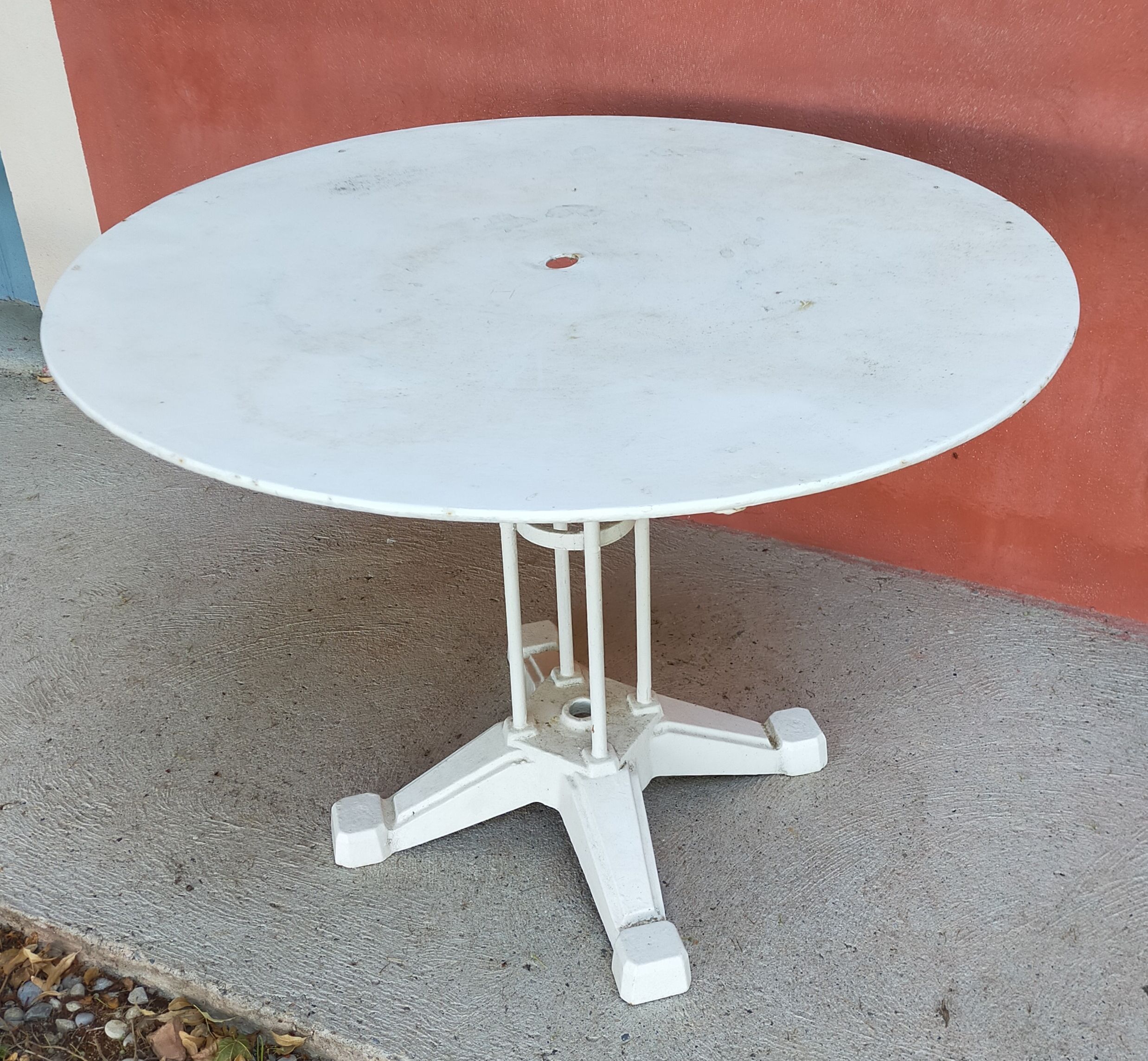 Wrought iron garden table