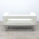White leather sofa klöber