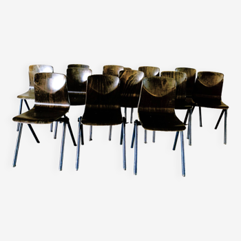 Chairs Model S30 From Galvanitas - set of 12