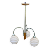 Art deco chandelier with 3 opaline branches