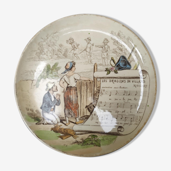 Old talking plate of collection - musical subject n°6