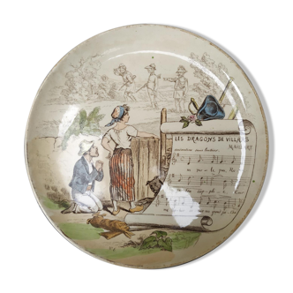 Old talking plate of collection - musical subject n°6