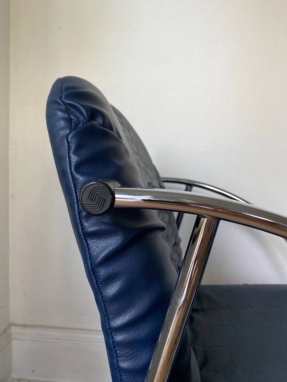 Souvignet chairs tubular chrome vintage modernist