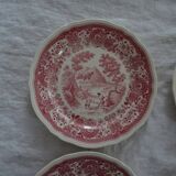 4 flat plates Villeroy and Boch Burgenland pink décor