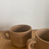 Duo de tasses à café en grès