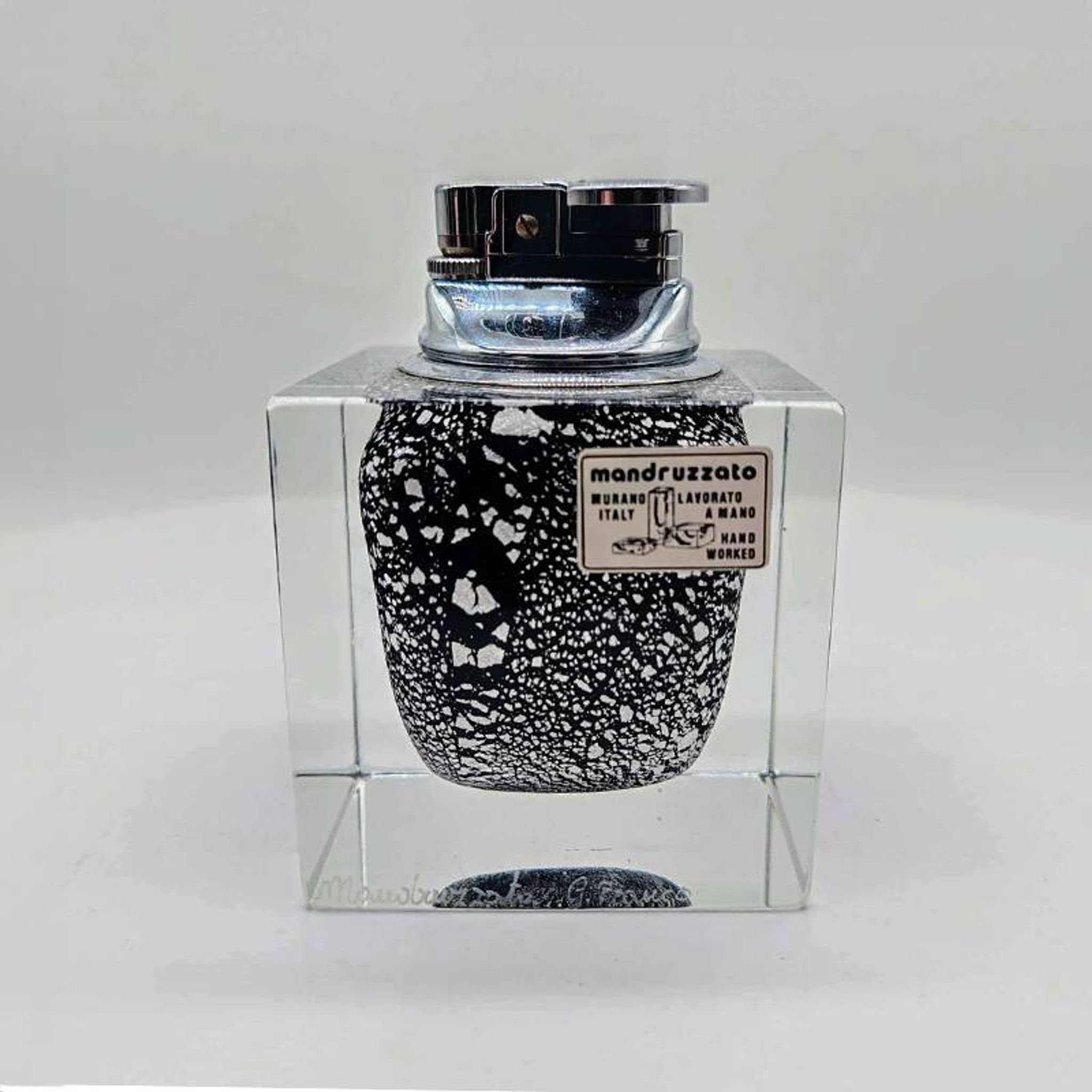 1970 rare Murano glass lighter by Mandruzzato