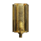 Danish vintage Atlantic model wall lamp, brass and glass, Vitrika 1960s