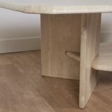 Travertine coffee table
