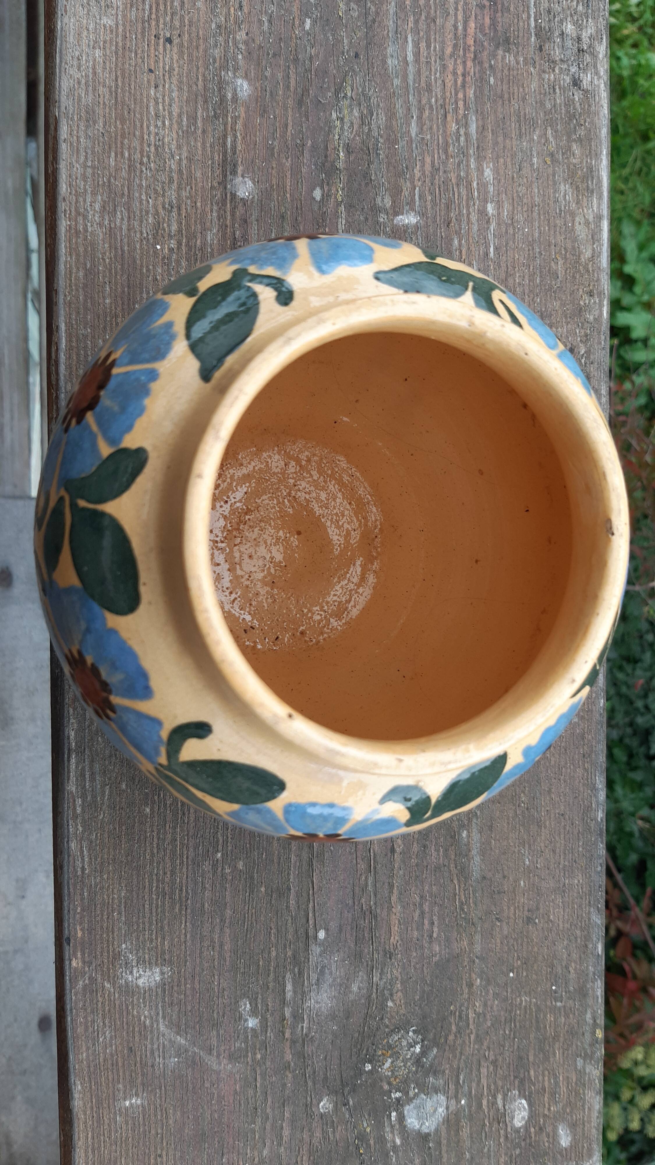 Glazed terracotta vase France 1960