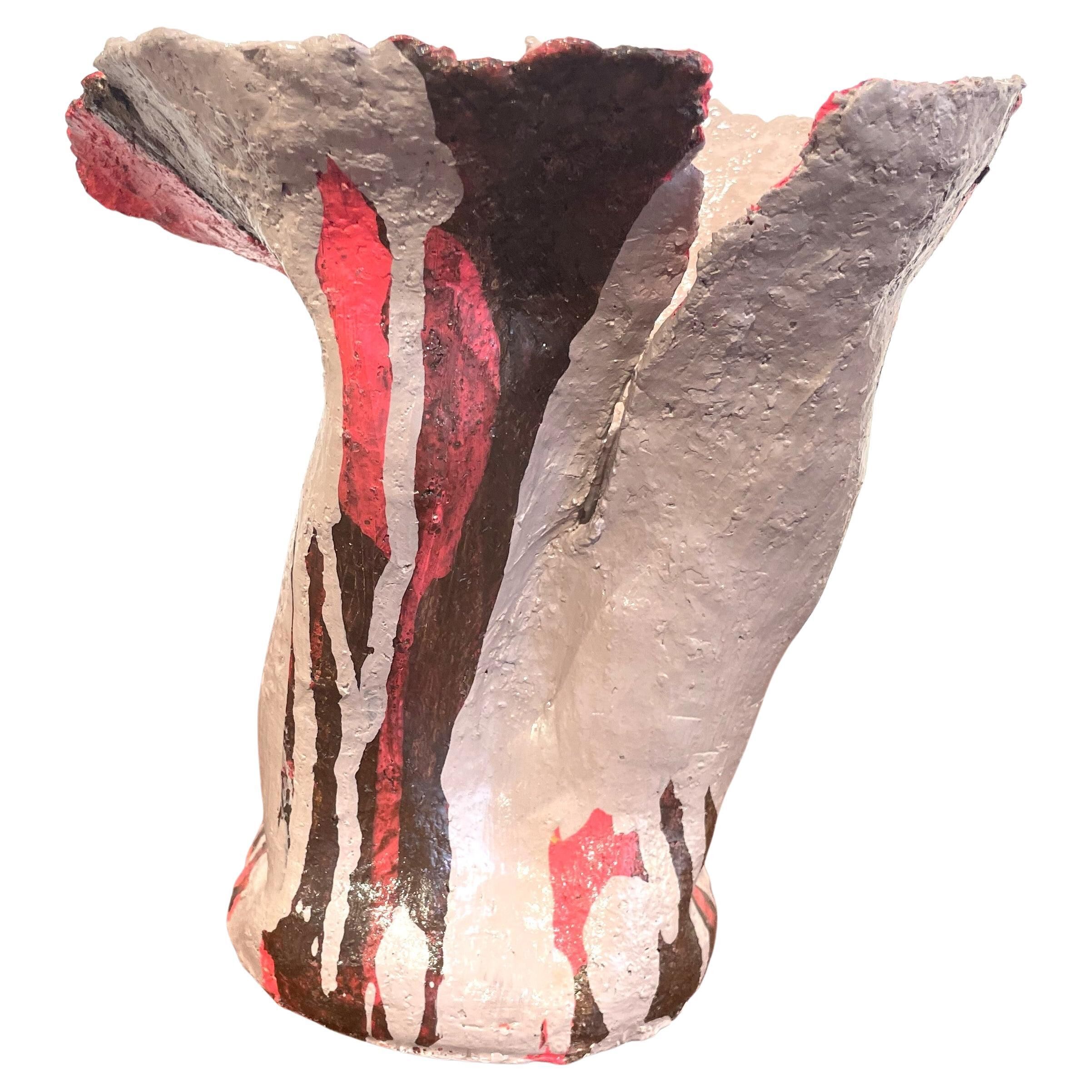Grey pink ceramic by Rita Alaoui