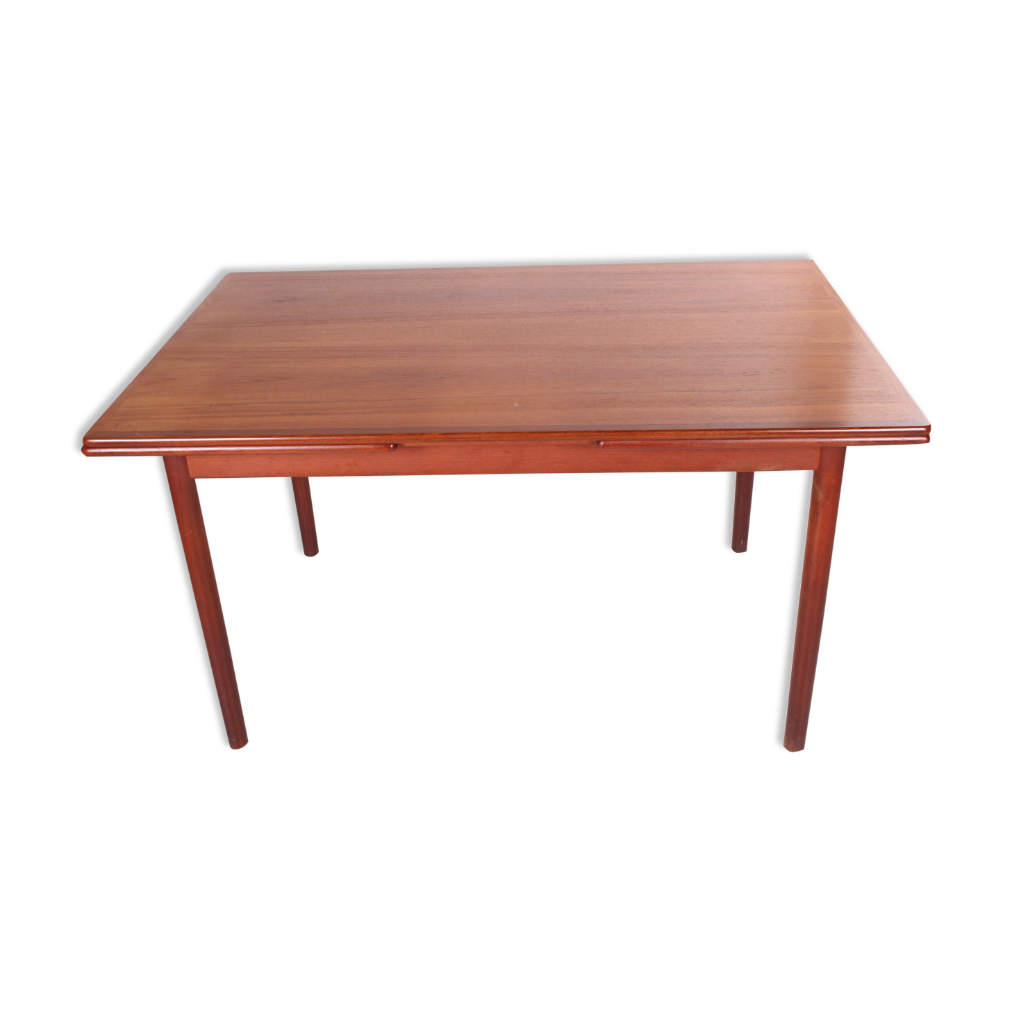 Danish teak draw-leaf dining table