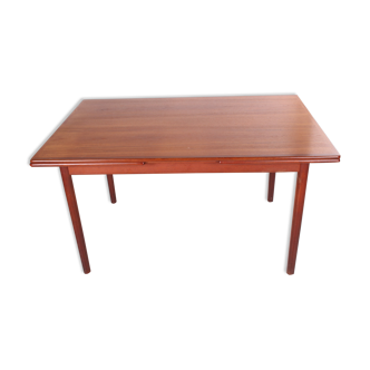 Danish teak draw-leaf dining table