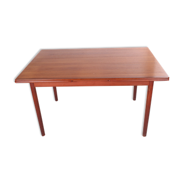 Danish teak draw-leaf dining table