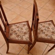 Restored pair of Louis XVI chairs – openwork backrest, solid wood
