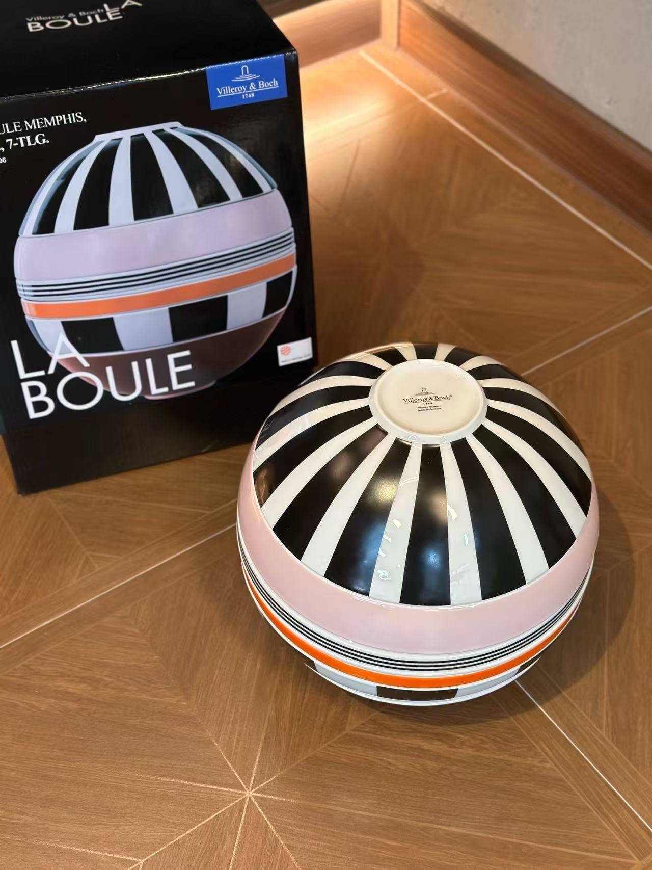 Villeroy & Boch La Boule Memphis – Service de table en porcelaine de 7 pièces