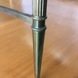 Marble and brass pull out tables