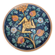 Decorative ceramic plate from Caltagirone.