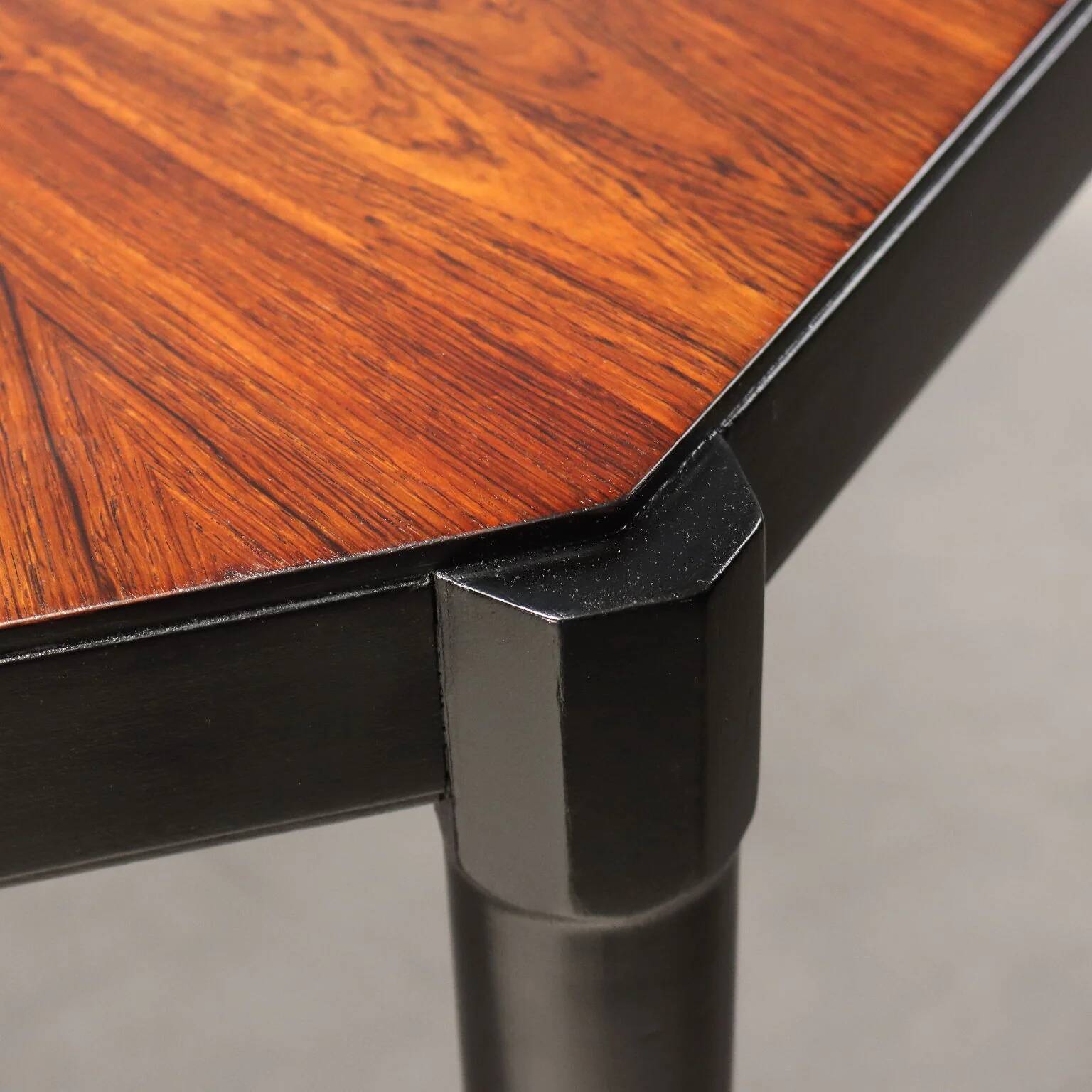 Vintage painted wooden dining table, design, Italy, 1960s
