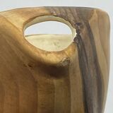 Vintage ceramic pitcher Vallauris Grandjean Jourdan imitation wood