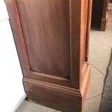 Fireplace art nouveau wood oak mantle façade dressing console