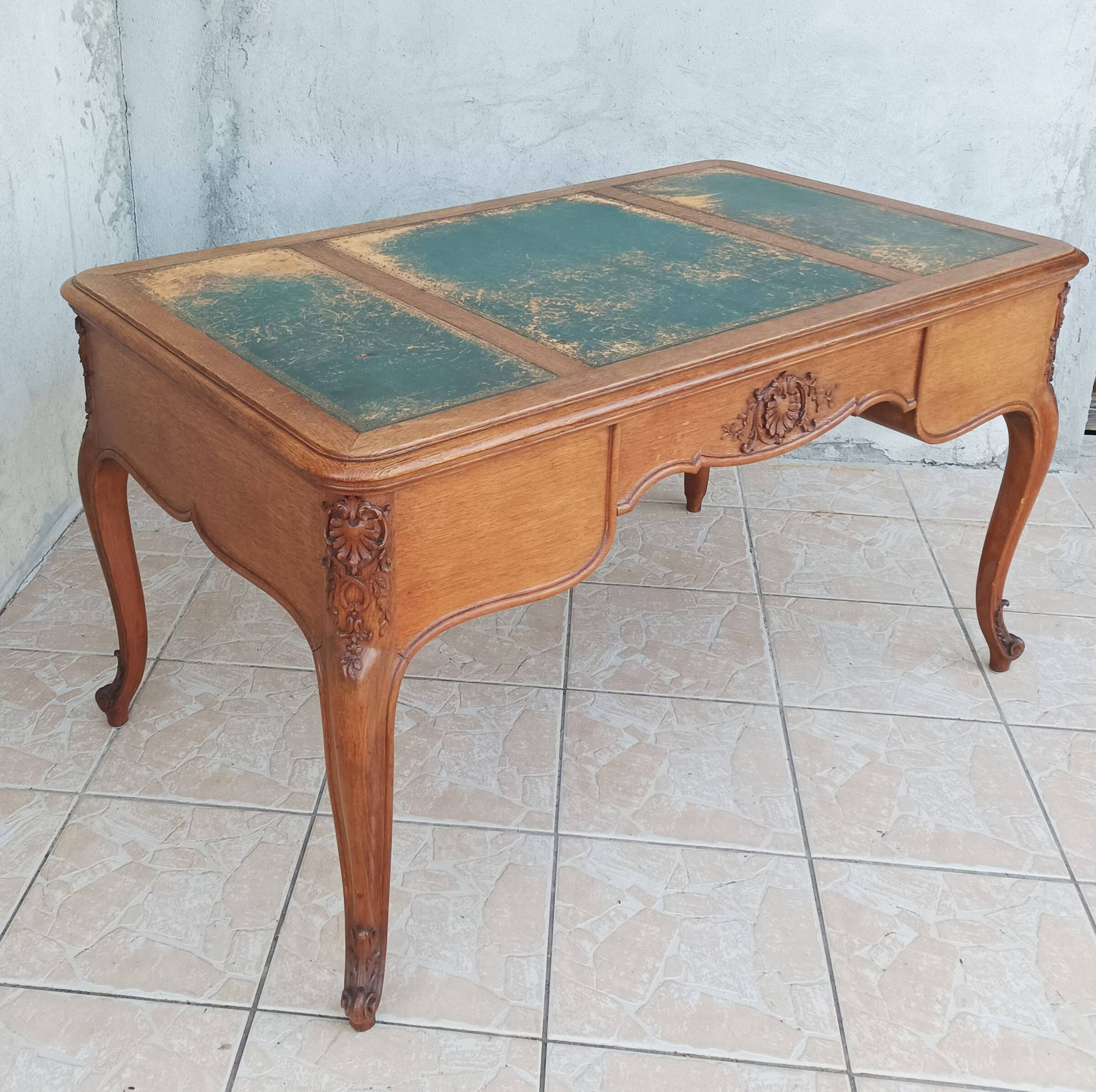 Louis XV oak desk