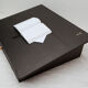 Written accountant's desk numbered black wood