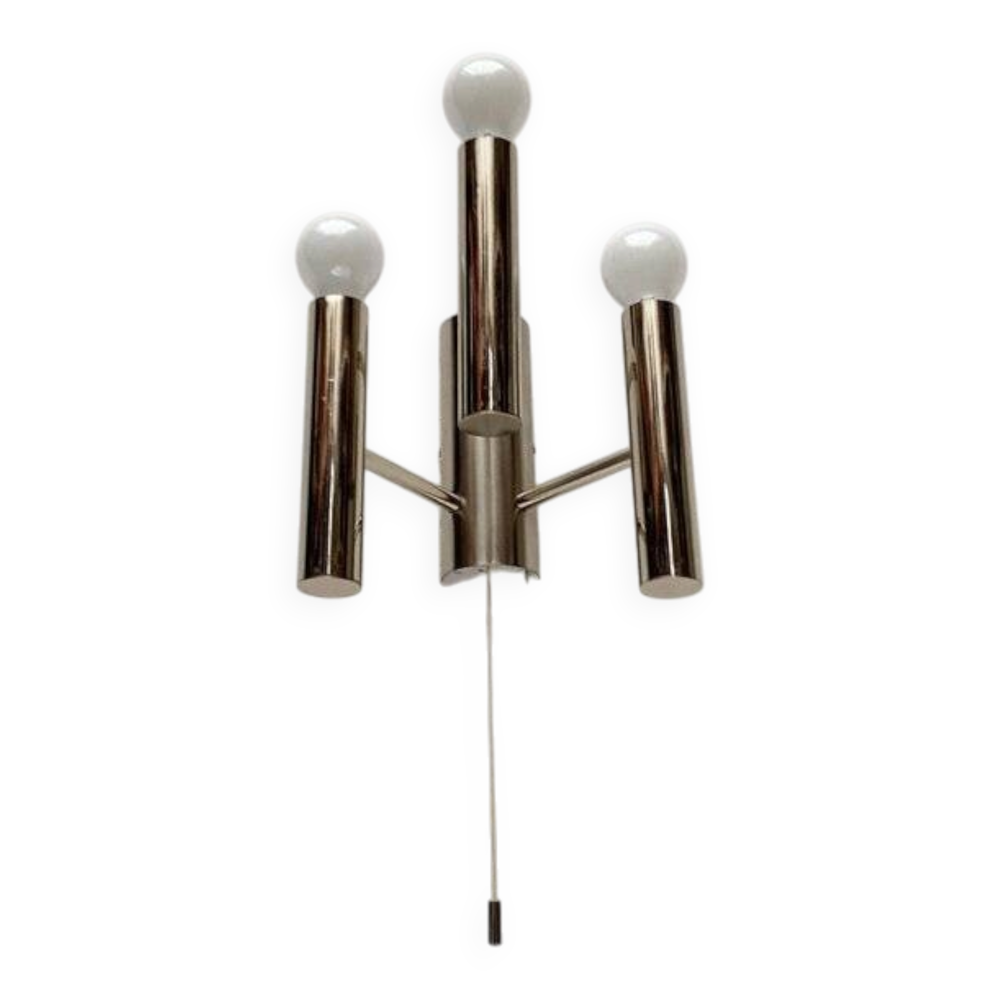 Paire d'appliques chromés Space Age, années 1960