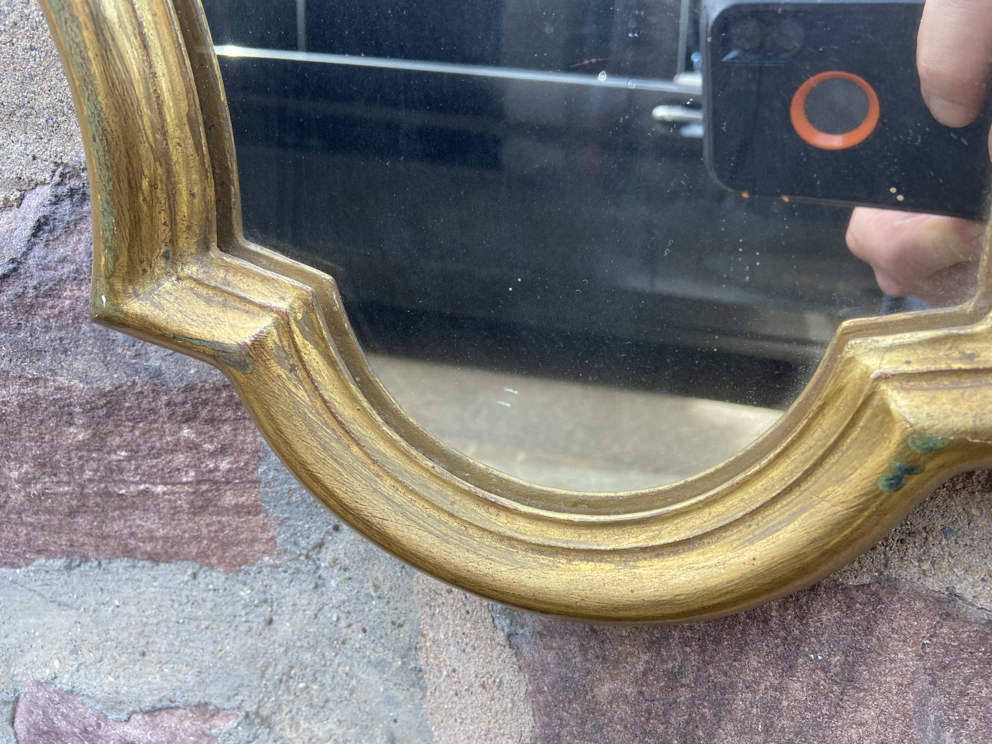 Mirror 1960 gilded wood Louis XV