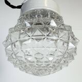 Vintage White Porcelain Pendant Light, 1970s