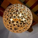 Floral chandelier in crystals cut by Bakalowits and Söhne, Austria, 1970