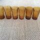 Série de 6 verres ambres