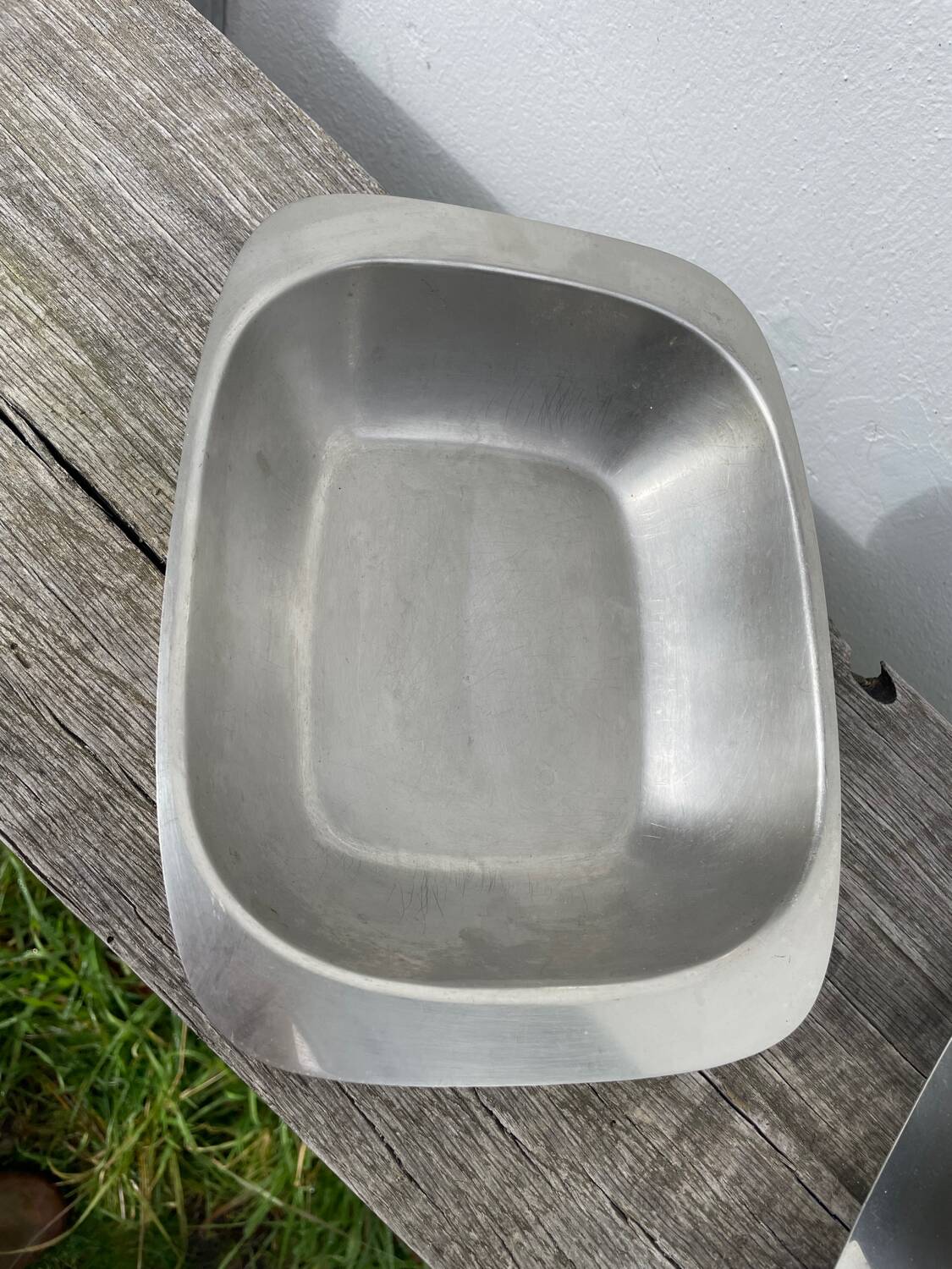 Trio of Danish Scandinavian stainless steel dishes