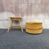 Rattan bedside and bamboo