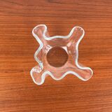 Vintage Scandinavian art glass bowl by Magnor, 1970s.