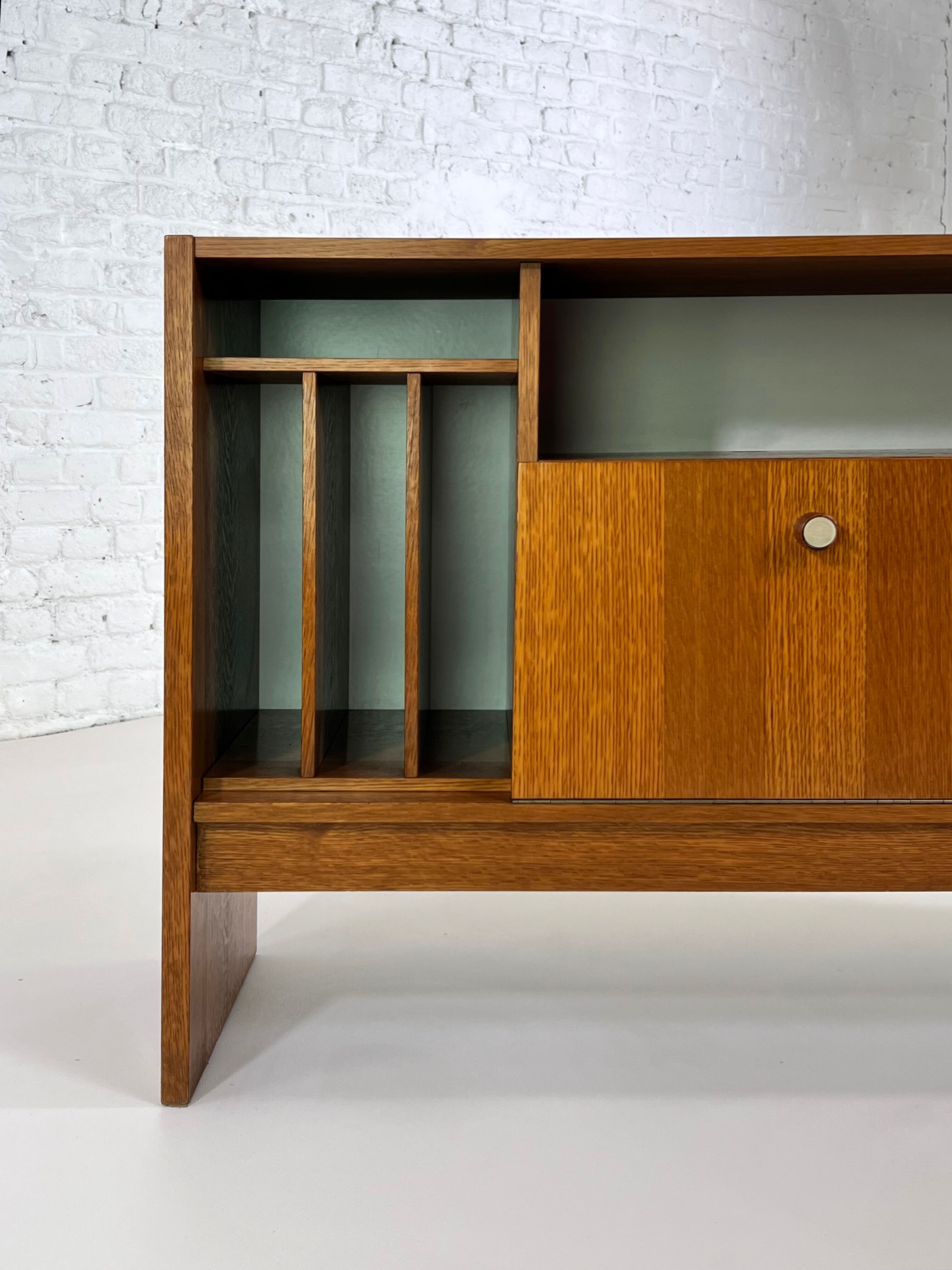 Vintage row or Storage cabinet 60s vinyl holders