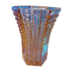 Vase exagonal - Style Art Deco, Verre Rosaline