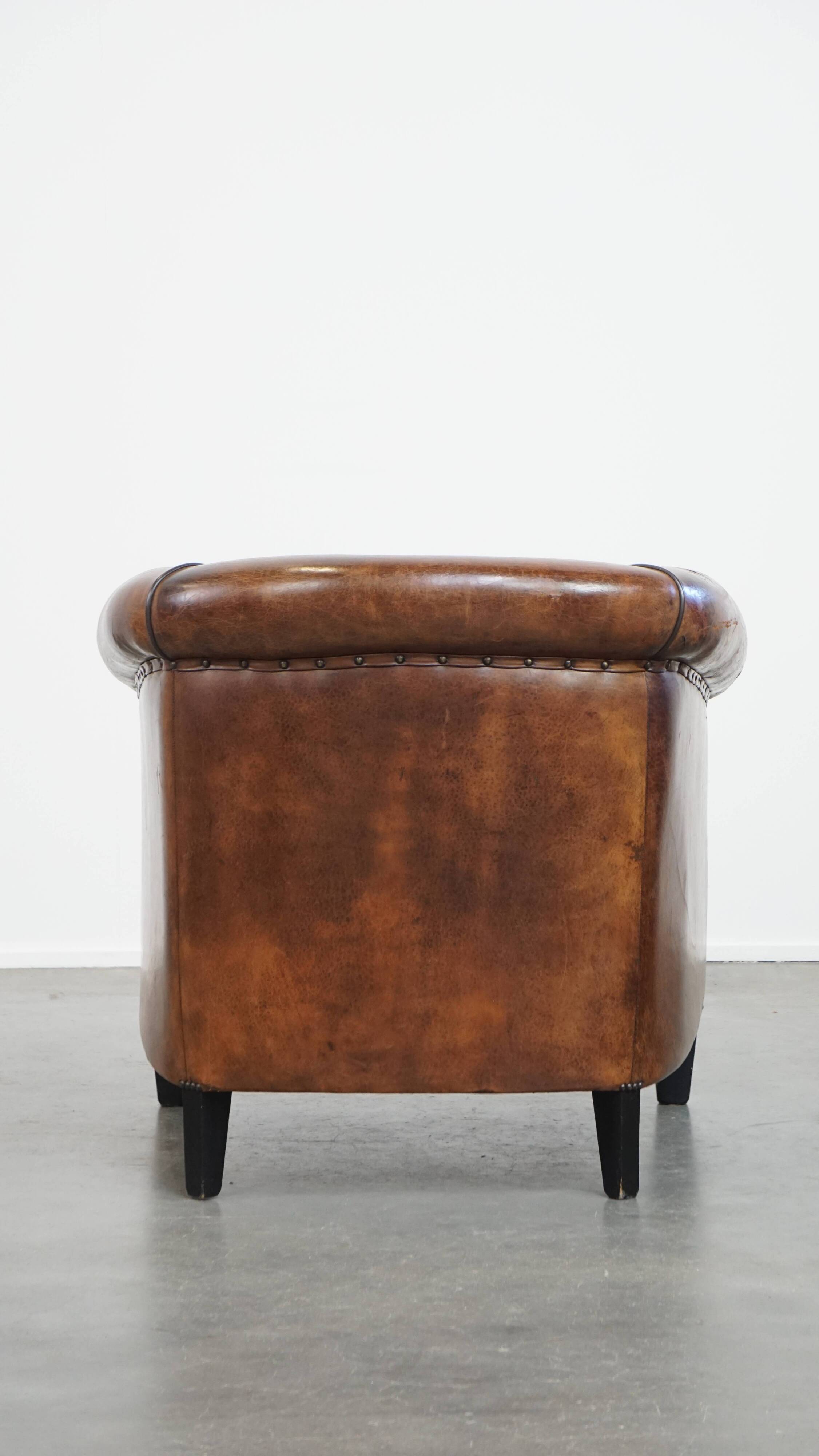 Sheepskin Leather Club Chair