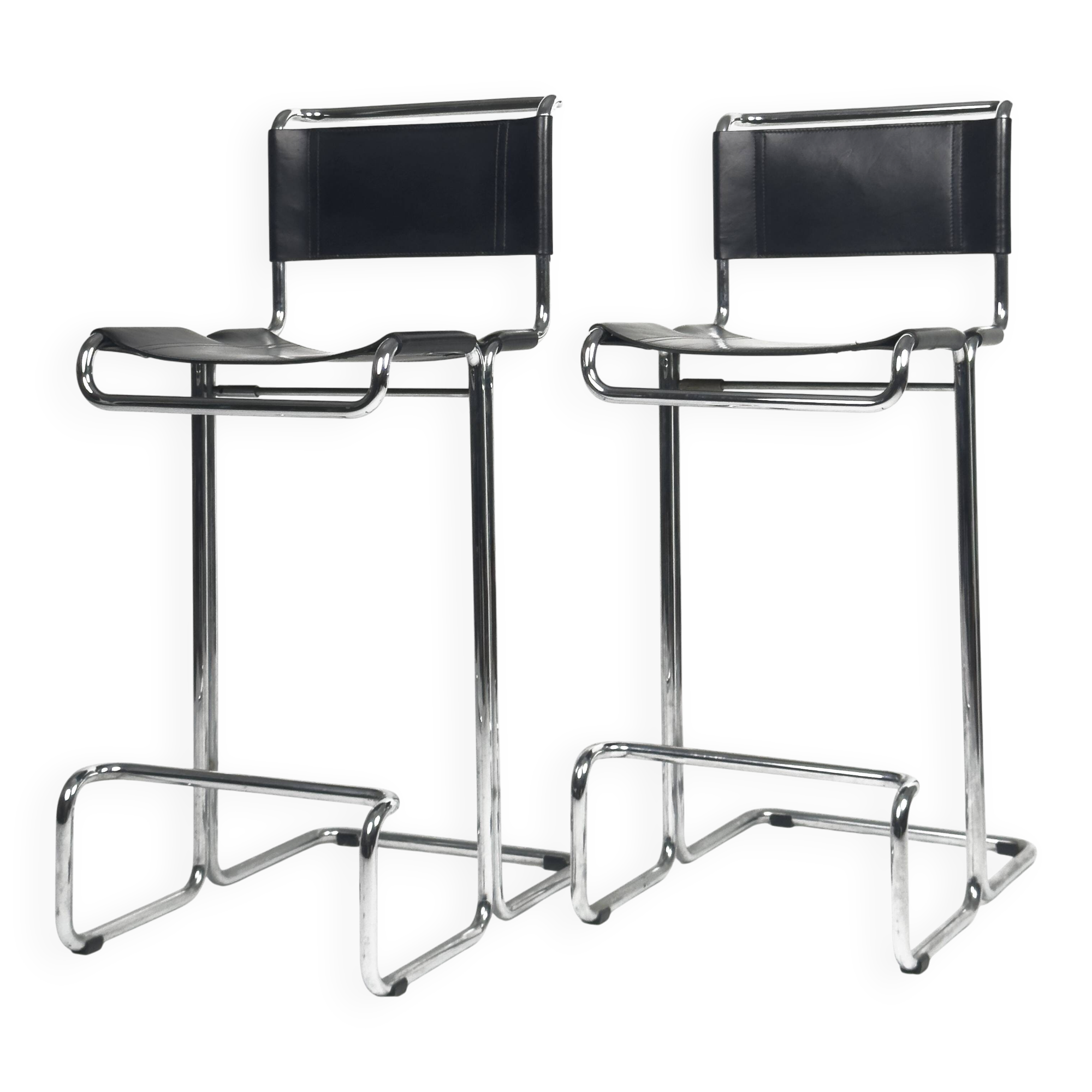 Paire de tabourets de bar vintage par Linea Veam, années 1960.