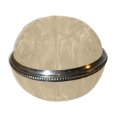Pique fleur vintage en cristal et cerclage plaqué argent avec poinçon marquage anglais numéroté