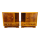 Pair of Italian Mid-Century Walnut Nightstands, 1950s