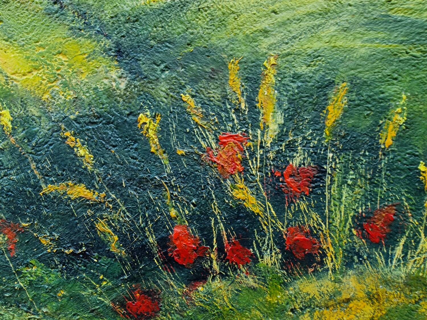 Bucolic landscape painting