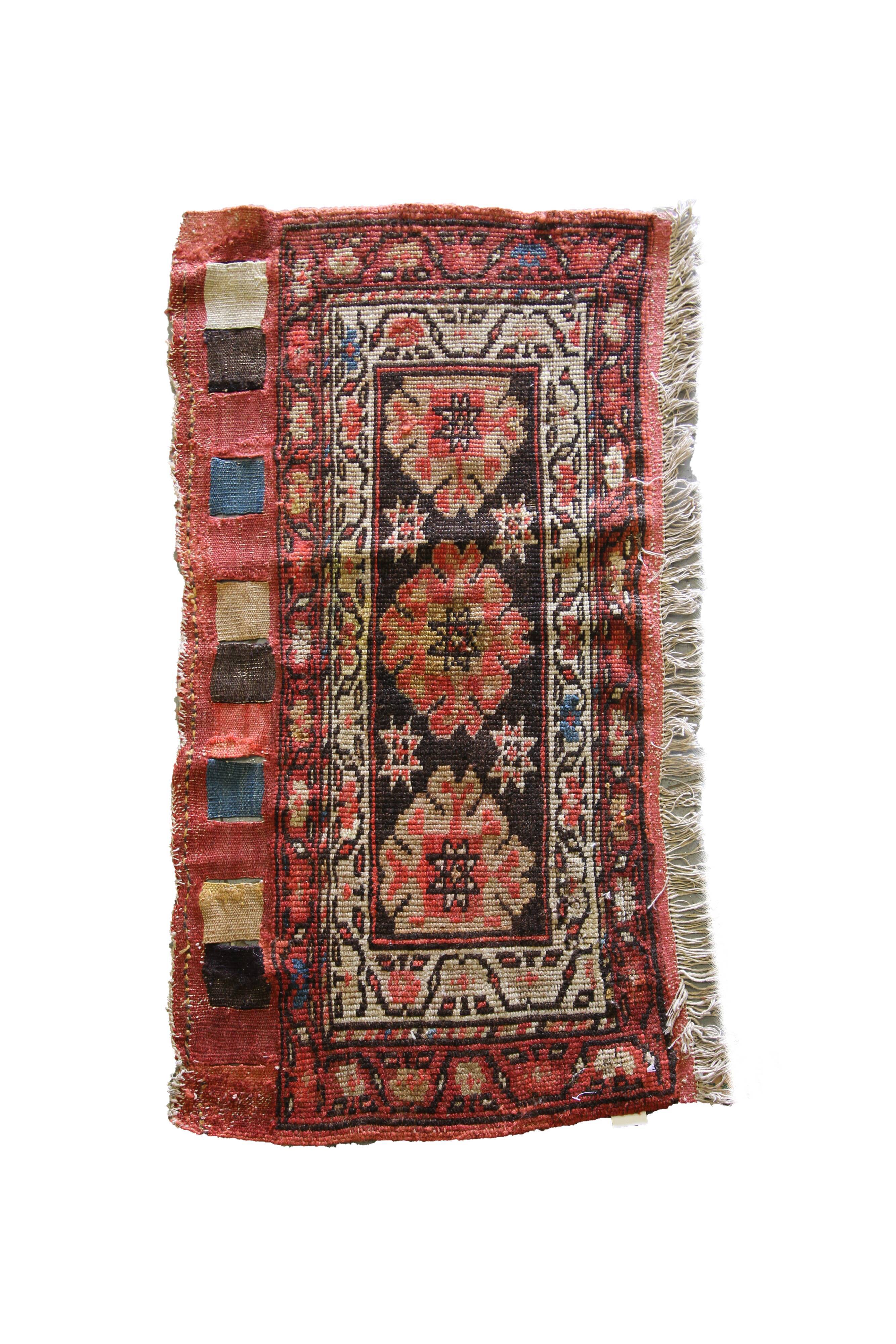 Collectible Antique Persian Shahsavan Moghan Area Rug- 44x94cm