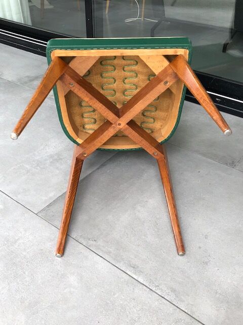 Suite of 6 scandinavian style chairs