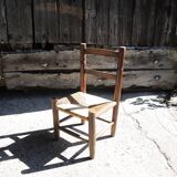 Old children's straw chair