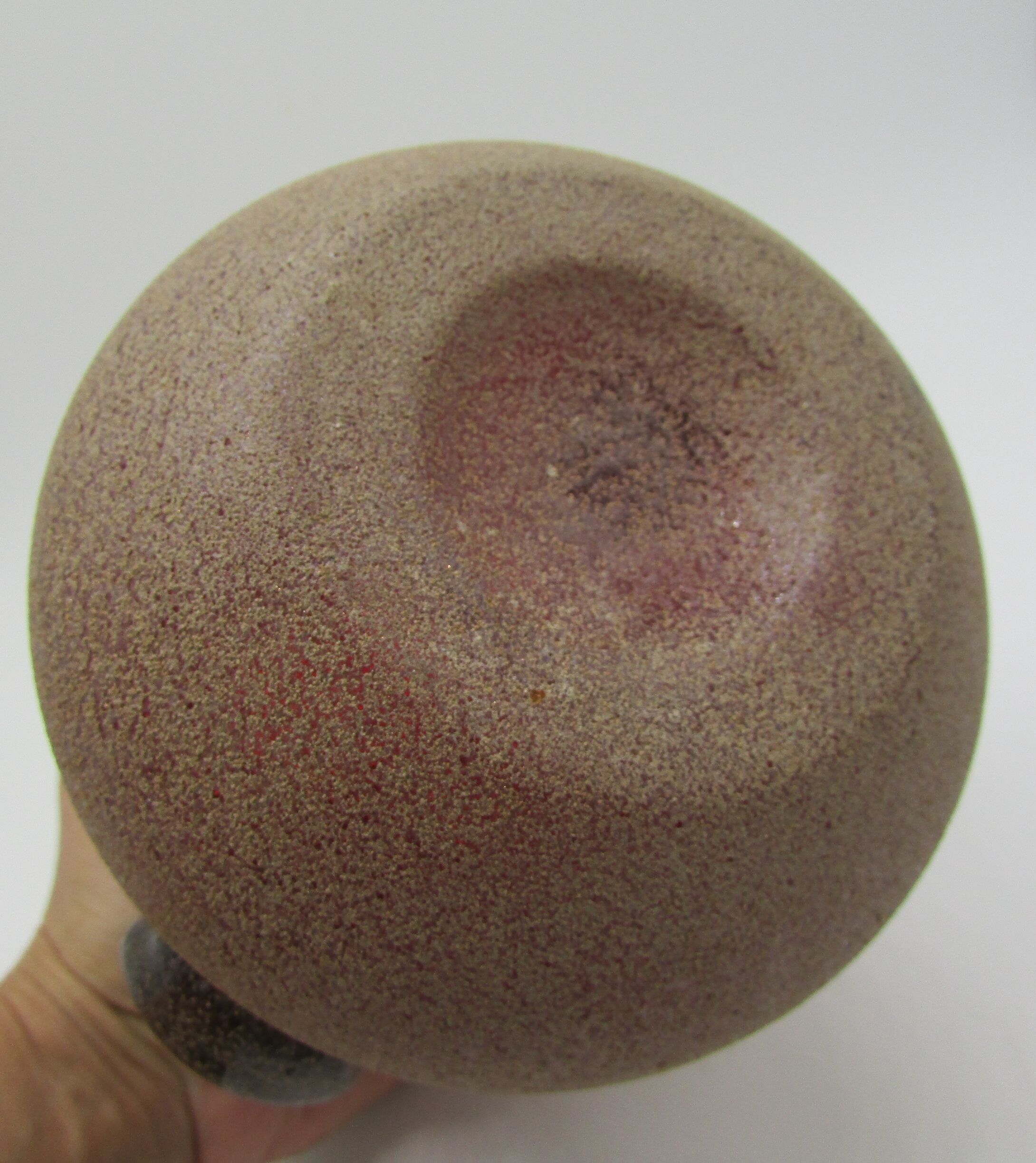 small vase glazed glass art-deco style