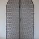 Double wrought iron door