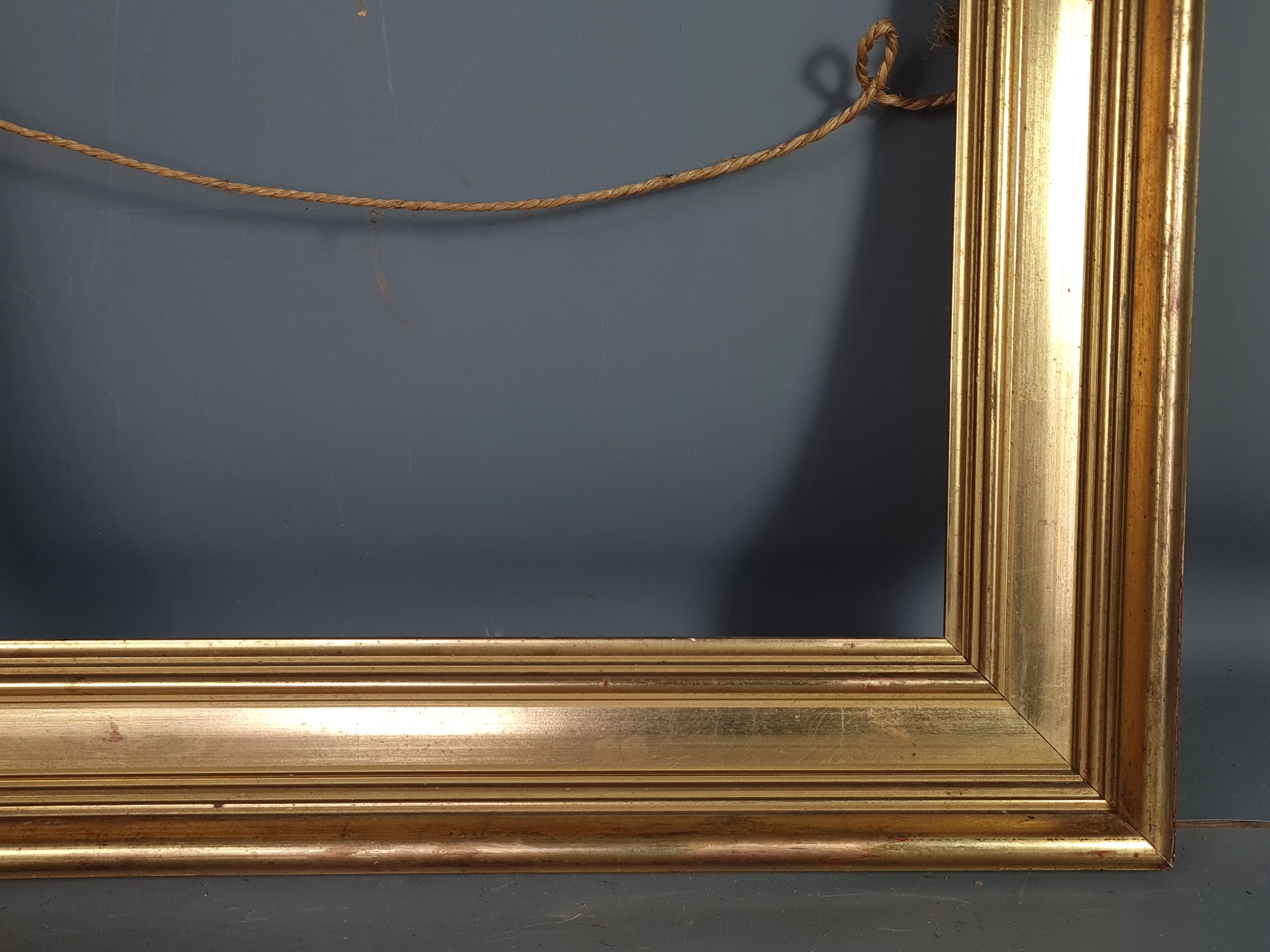 Frame hollow edges gold leaf 47,5x43 leaf 35,5x30,7 cm