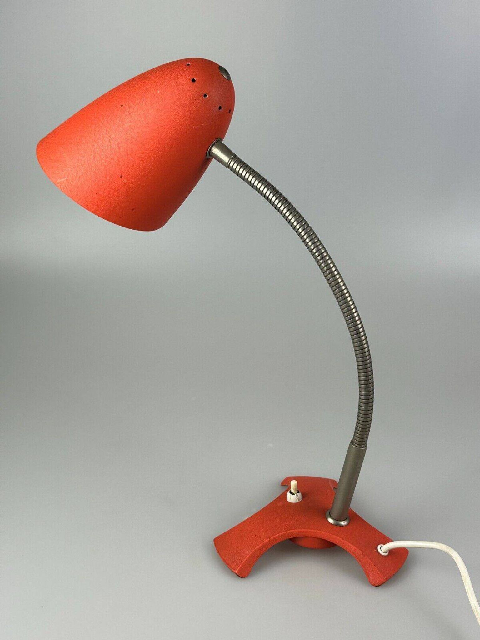 60s 70s lampe lampe de table lampe de bureau métal space age